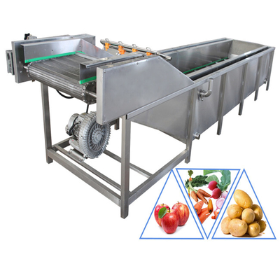 304 스테인리스 스틸 1200kg/H 채소 및 과일 세탁기