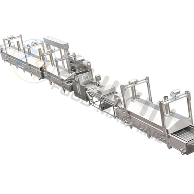 1000kg/H 감자 냉동 프렌치 프라이 생산 라인 SS304 가스 난방