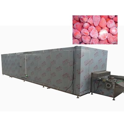 연속 공기 냉각 과일 식품 냉동 기계 1800KG/h